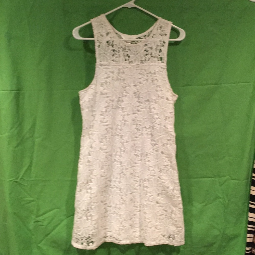 Decree white lace dress
